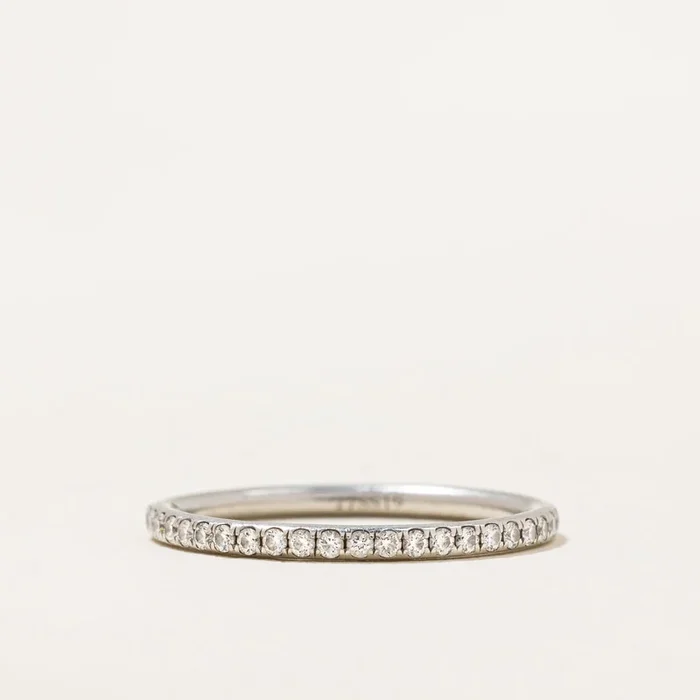 ‘Harry Winston’ Micropave Diamond Eternity Band | 0.22ctw | SZ 3.75 |