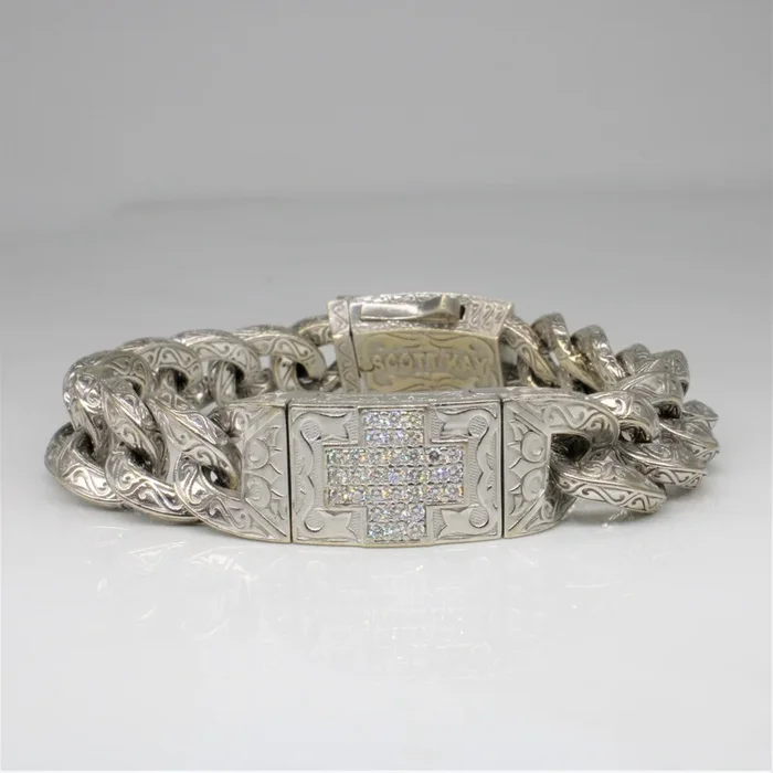 ‘Scott Kay’ Diamond Cross Unkaged Bracelet | 0.75ctw | 9″ |