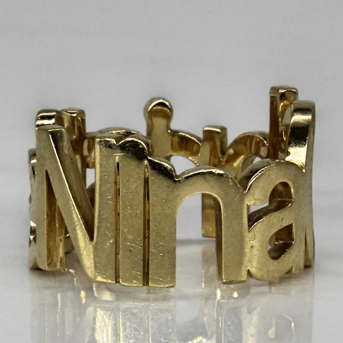 ‘Tiffany & Co’ 18k Yellow Gold Nina Christie Ring | SZ 5.75 |