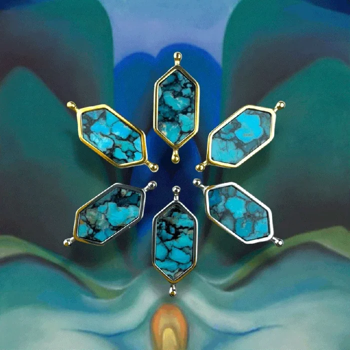 “Blue Flower” Mosaic Stone Element
