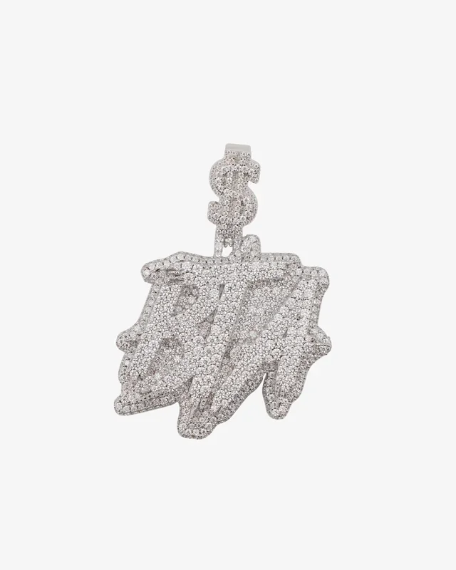 “BTA” Custom Name Moissanite Pendant 14K Gold