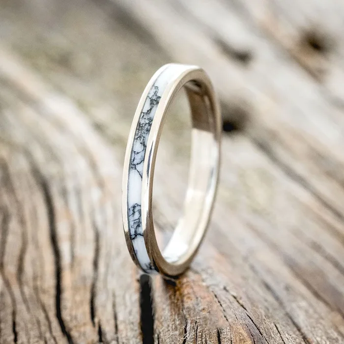 “ETERNA” – WHITE TURQUOISE TRUSTONE STACKING BAND
