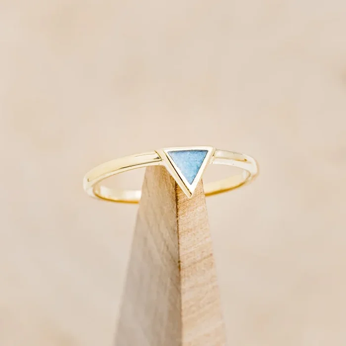 “MERA” – CRUSHED TURQUOISE STACKING BAND