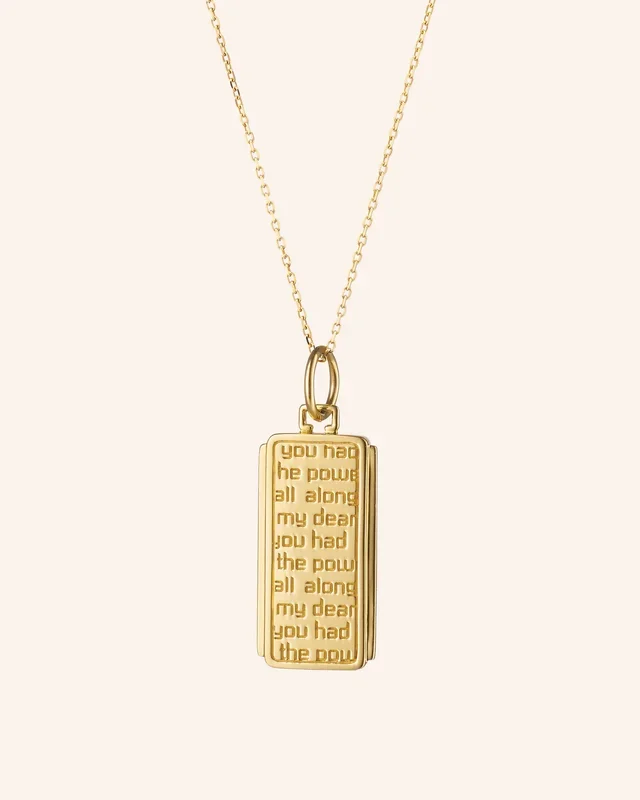 “Power” Dorothy 18K Gold Necklace
