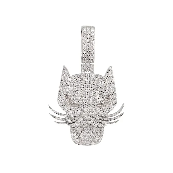 “Predator Panther” Custom Logo Moissanite Pendant 14K Gold