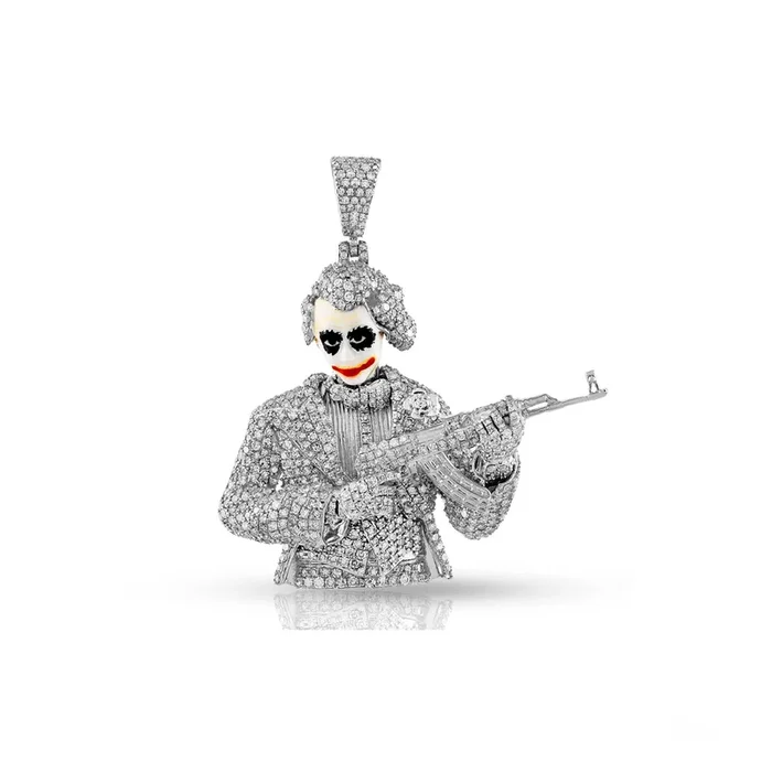 925 Silver Joker Diamond Pendant by Truth Jewel’s