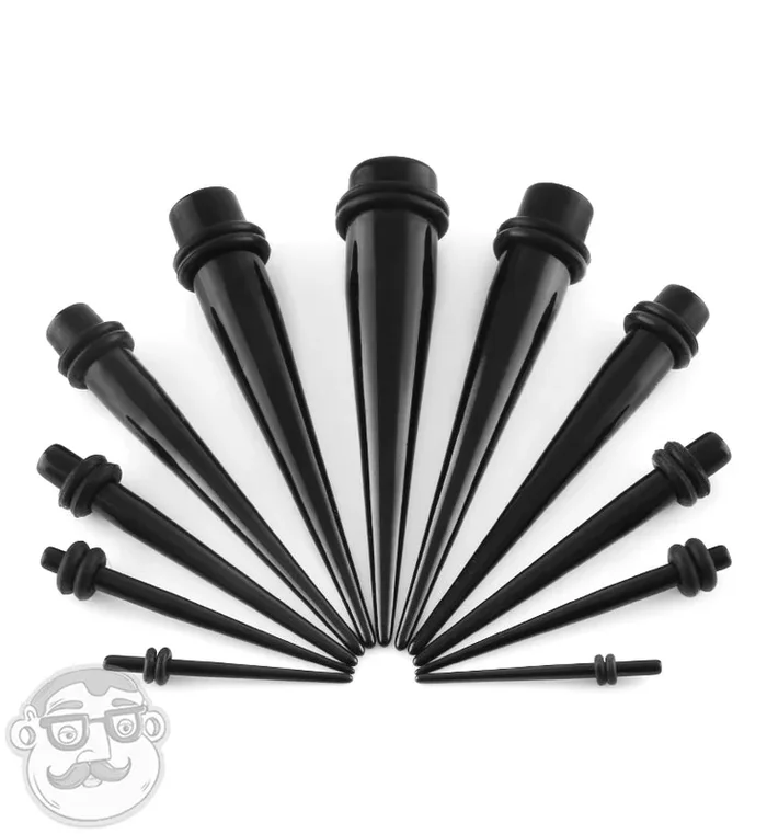 Acrylic Black Taper