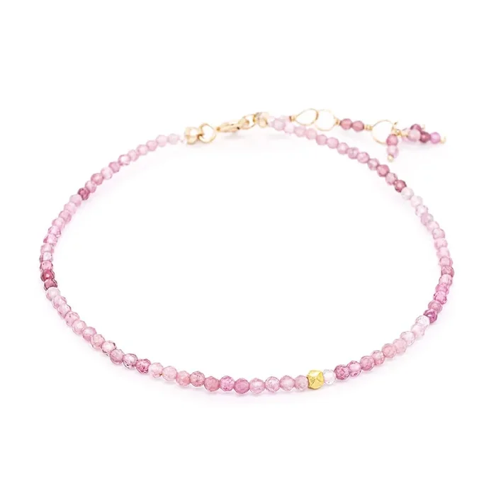 ANNE SPORTUN Pink Tourmaline Bead Bracelet