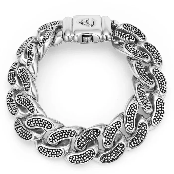 Anthem Silver Curb Link Chain Bracelet | 19mm