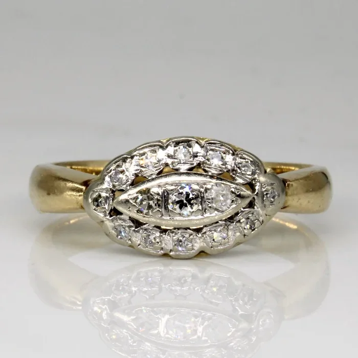 Antique Diamond Engagement Ring | 0.22ctw | SZ 9.5 |