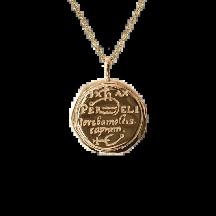 Aquarius Alchemical Zodiac Pendant