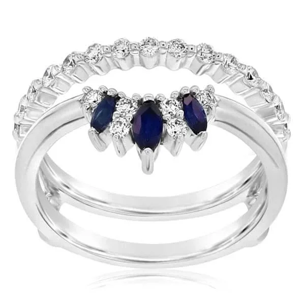 Asymmetrical Diamond and Sapphire Jacket