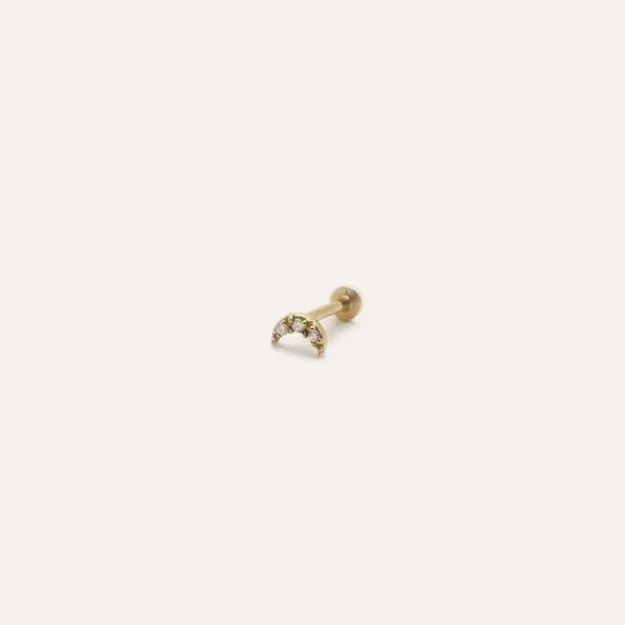 Baby Moon Diamond Threader | Ready To Ship