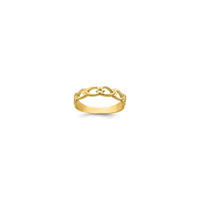 Baby-Sized Hearts Ring (14K)