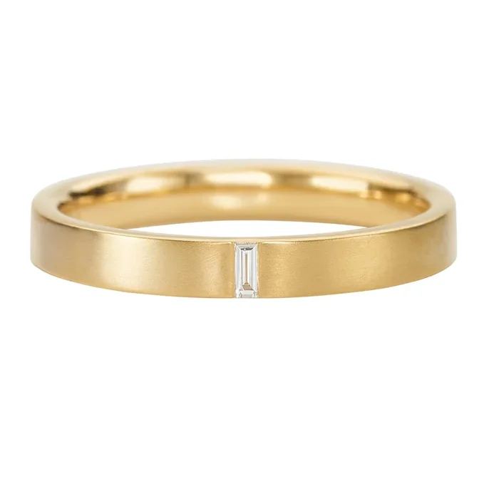 Baguette Wedding Band – Hers
