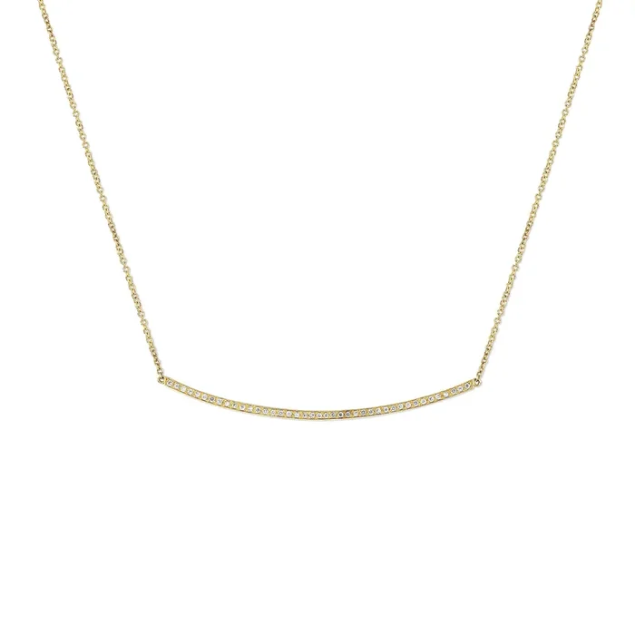 Bar Necklace with Diamonds