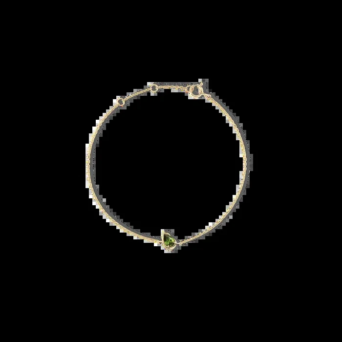 BB THELMA GREEN TOURMALINE CHAIN BRACELET