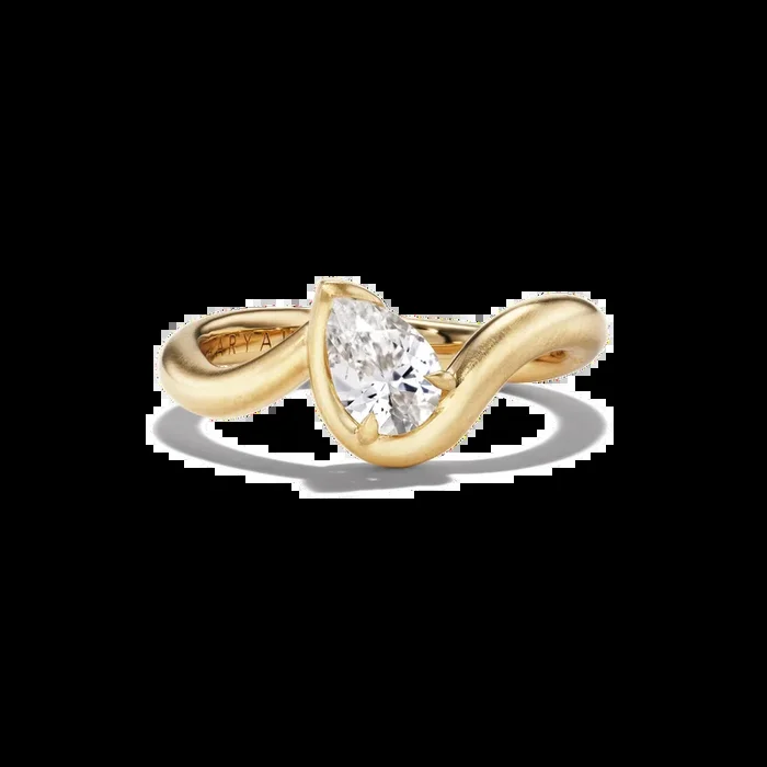 BB THELMA WHITE SAPPHIRE PINKY RING