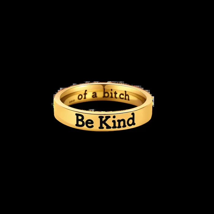 Be Kind Mantra Ring