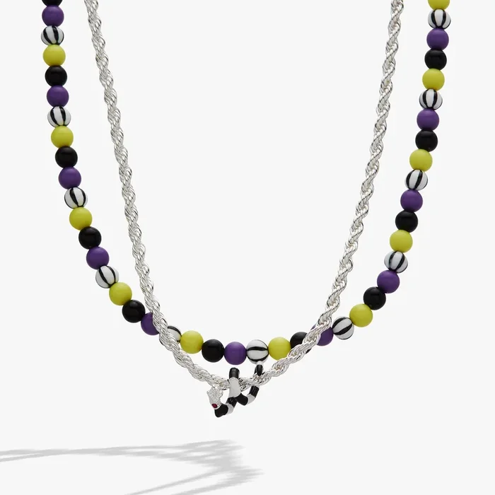 BEETLEJUICE™ Sandworm Layered Beaded Necklace