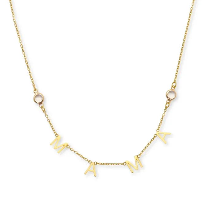 Bold Mama Letters Necklace
