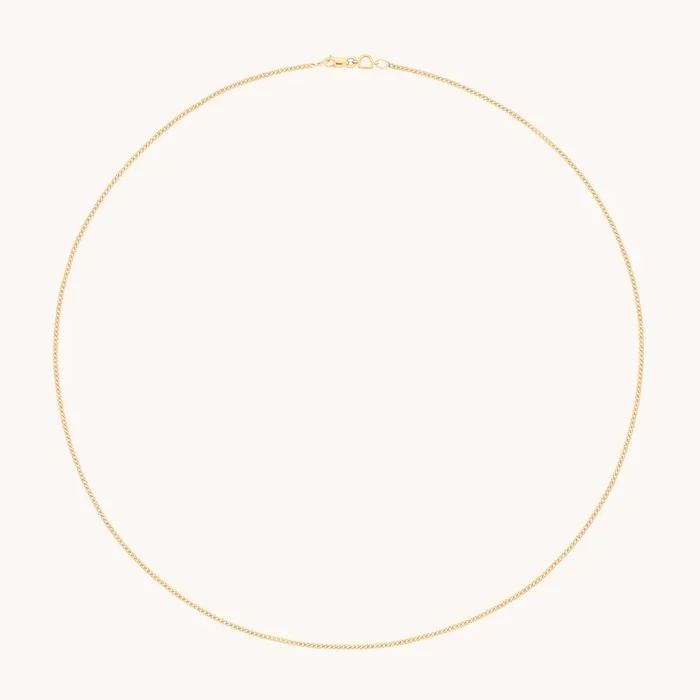 Bold Miyu Story Chain Necklace in Solid Gold