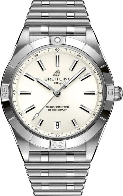 Breitling Chronomat 36MM In Stainless Steel with White Dial