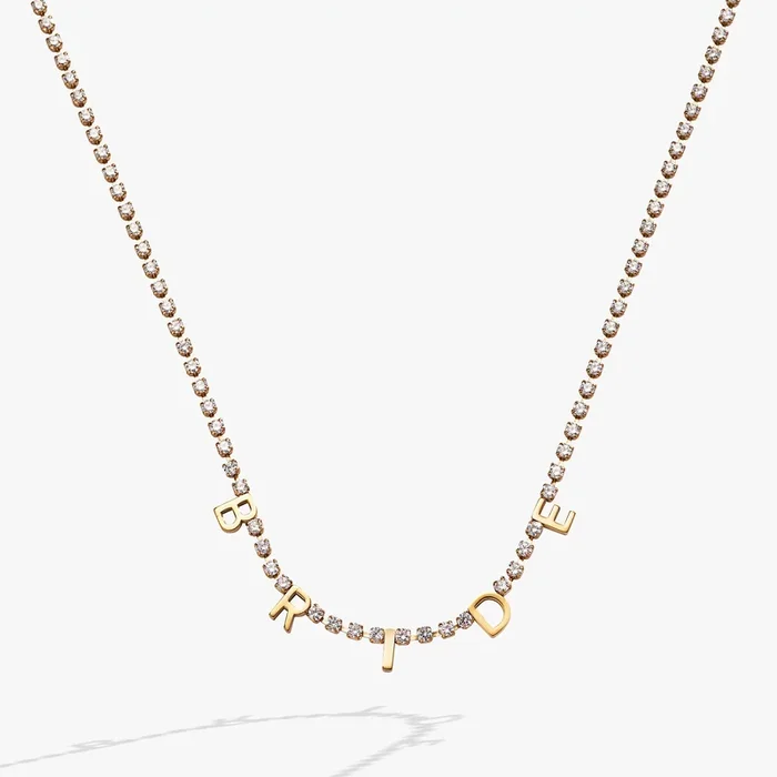 “Bride” Crystal Tennis Necklace