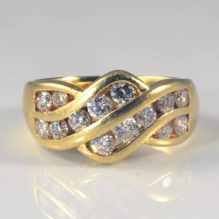 Bypass Diamond Channel Band | 0.98ctw | SZ 7 |