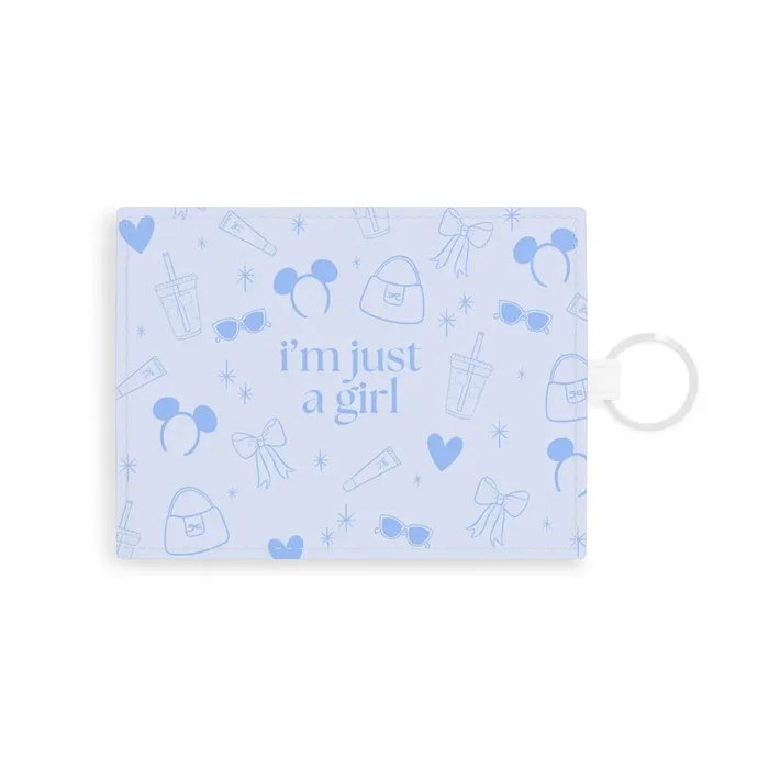 Card Holder – I’m Just a Girl (blue)
