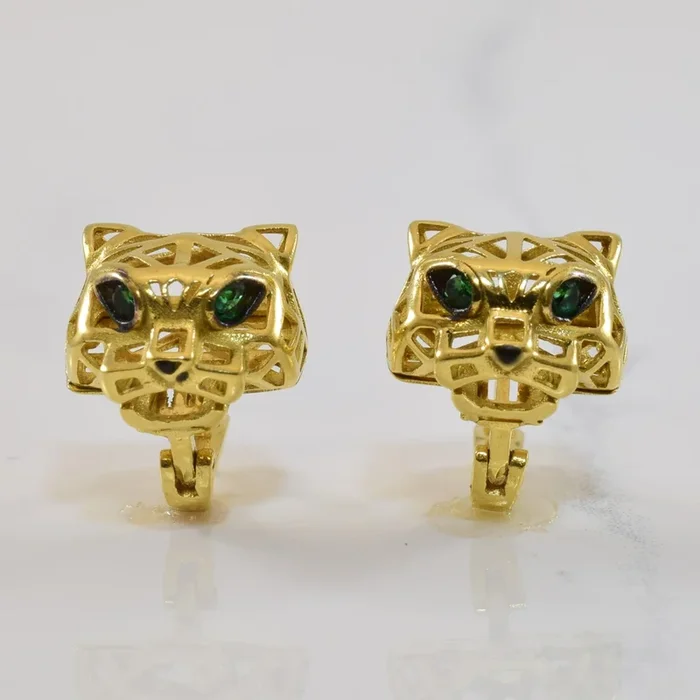 Cartier Inspired Panthere Earrings | 0.20ctw |