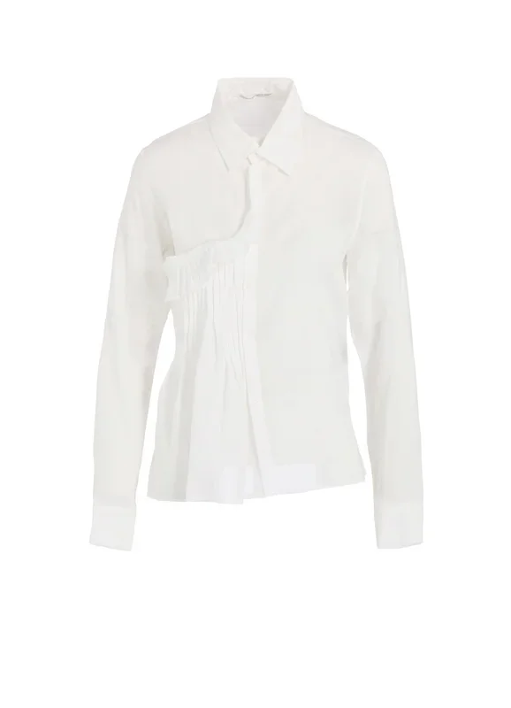 CELLULOSE LAWN R FRONT PINTUCK BLOUSE