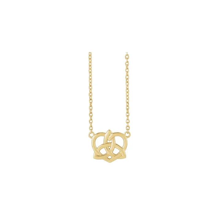 Celtic Trinity Heart Necklace