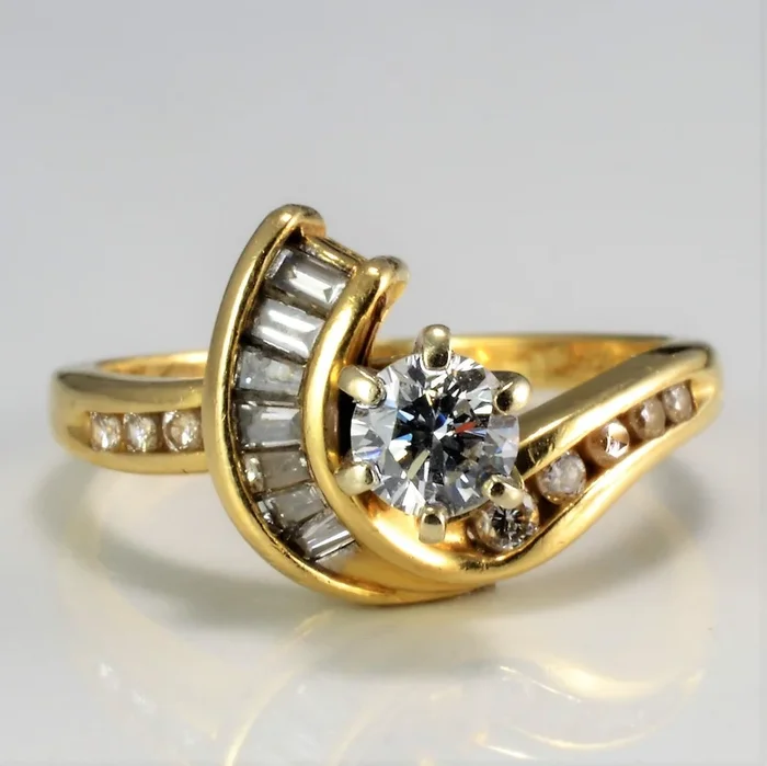 Channel Set Bypass Diamond Engagement Ring | 0.53ctw | SZ 6.75 |