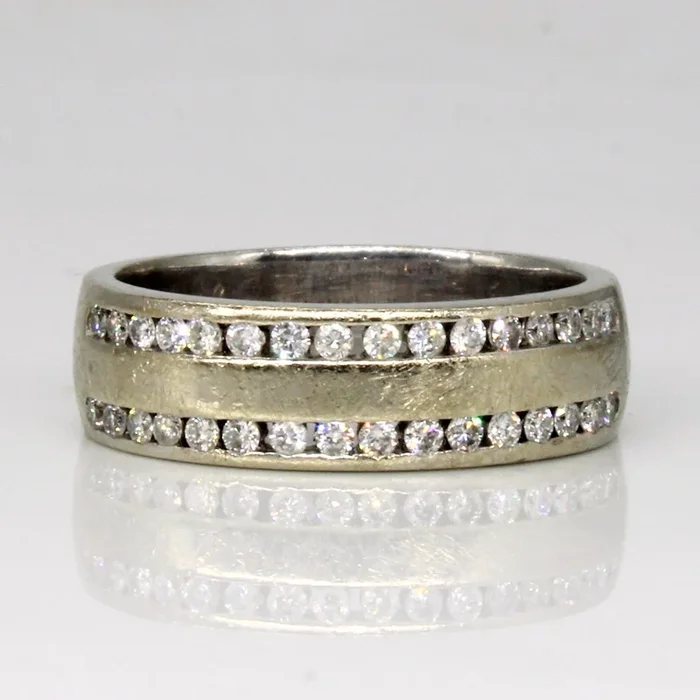Channel Set Diamond Band | 0.42ctw | SZ 9 |