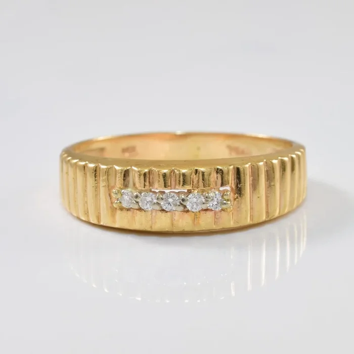 Channel Set Diamond Ring | 0.10ctw | SZ 11.75 |