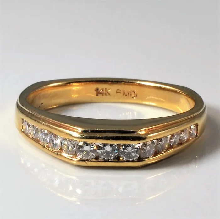 Channel Set Diamond Ring | 0.46ctw | SZ 6.5 |