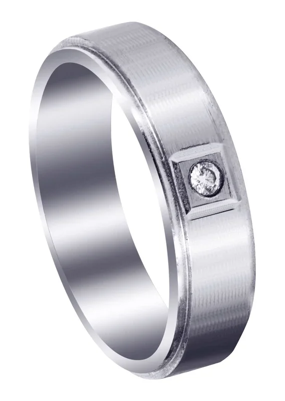 Classic Diamond Mens Wedding Band | 0.05 Carats (Lukas)