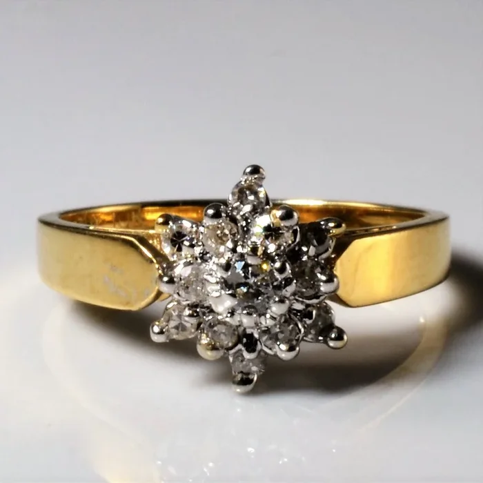 Cluster Burst Diamond Ring | 0.23ctw | SZ 6.5 |
