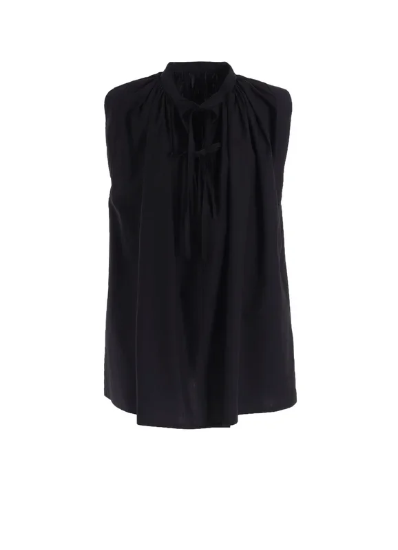 COMPACT TYPEWRITER SLEEVELES BLOUSE