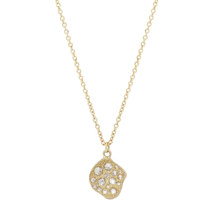 Concave Pod Diamond Necklace