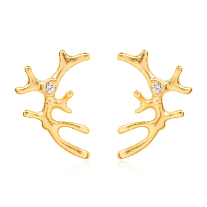Coral Climber Earrings