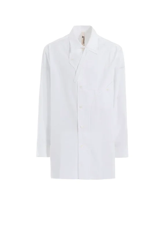 COTTON BROAD CURVED FRONT PANEL SHIRT