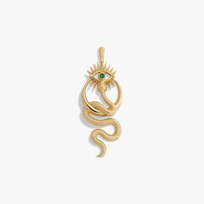 Crescent Snake Eye Amulet