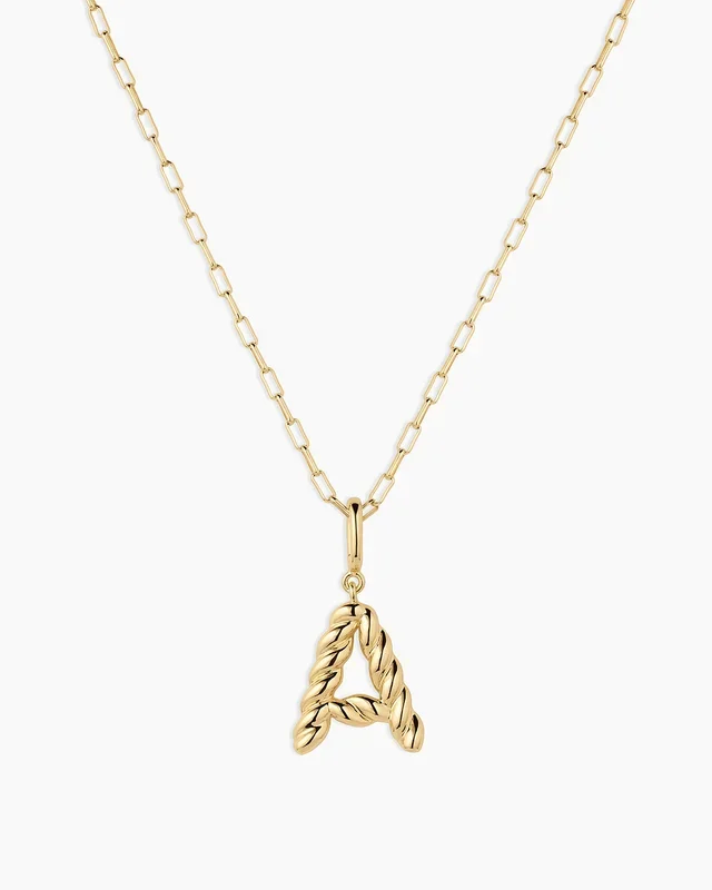 Crew Alphabet Statement Charm Necklace