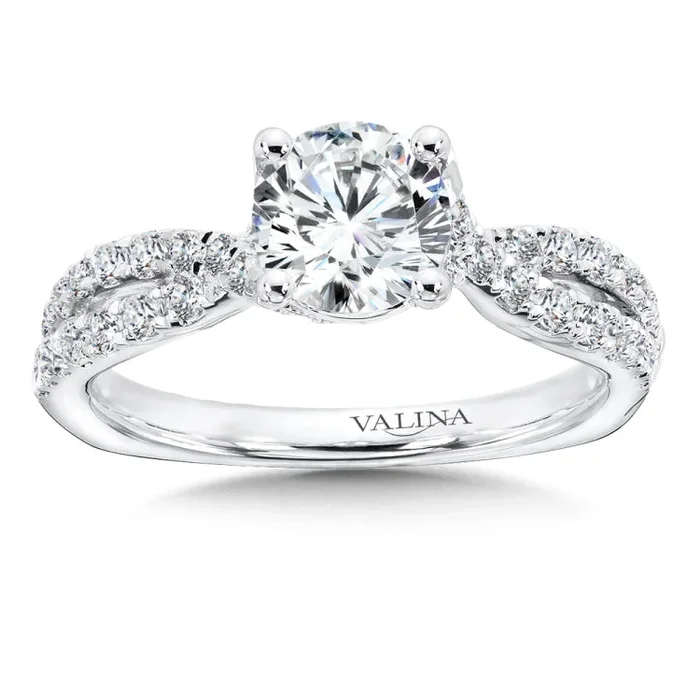 crisscross Engagement Ring