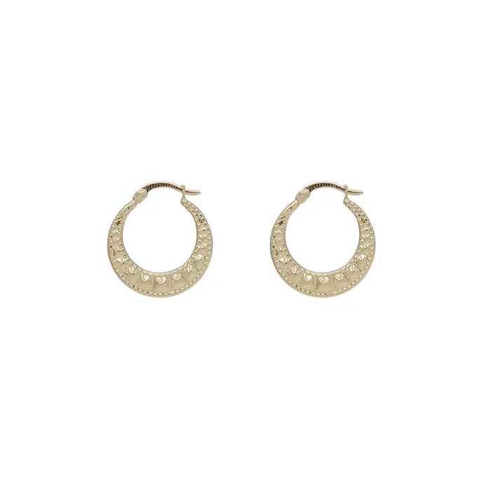 Croissant Hoop Earrings (14K)