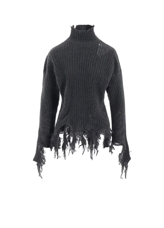 CRUSHED RIB PULLOVER