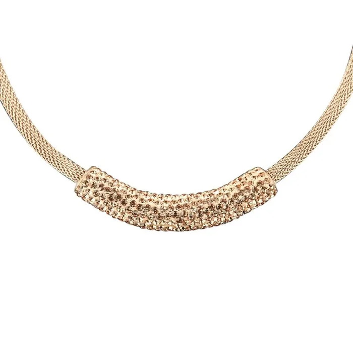 Crystal Contessa Rose Gold Necklace