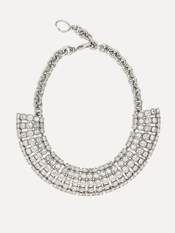 Crystal Fan Necklace